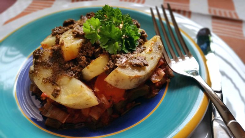 Mediterranean Chickpea bake