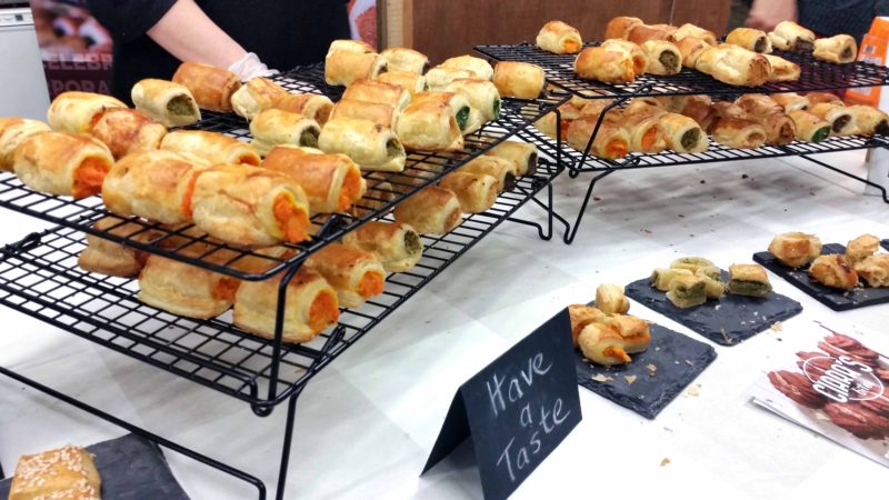 Vegetable filled puff pastry