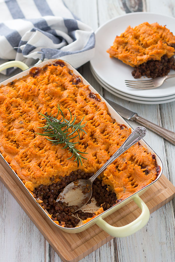 Vegan Shepherd's Pie With Sweet Potatoes