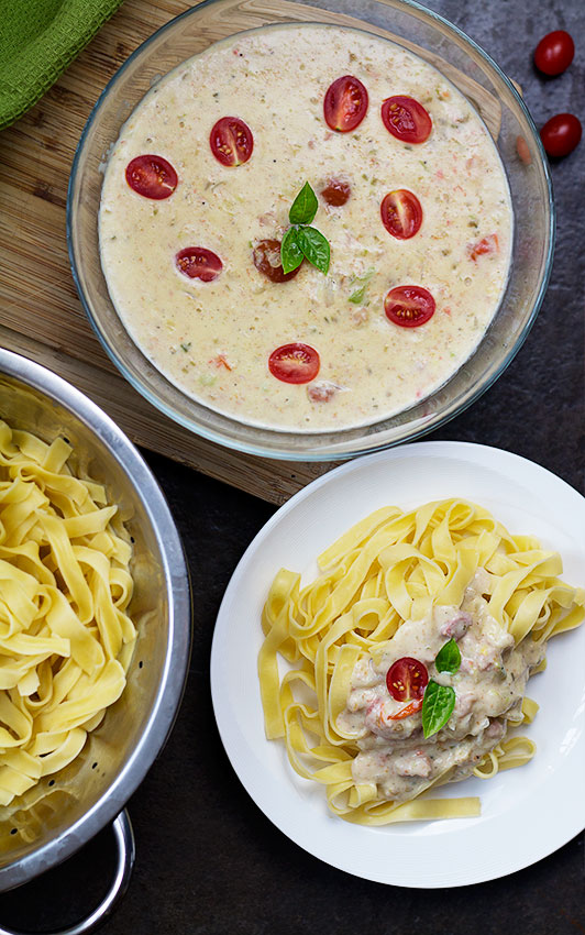 Avocado Lemon Pasta Sauce