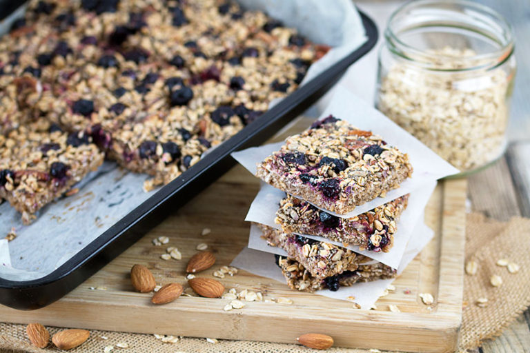 Blueberry Oat Breakfast Bars Recipe The Healthy Tart