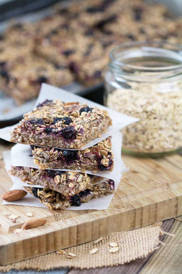 Blueberry Oat Bars Portrait