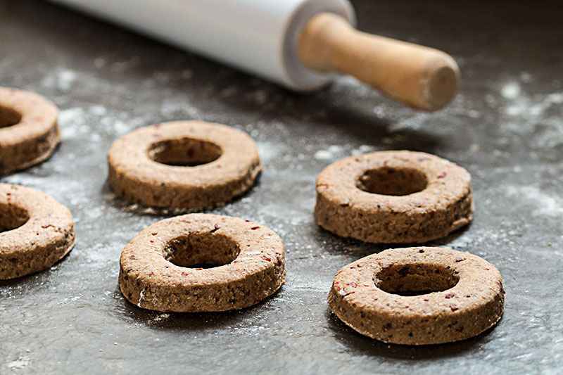 raw doughnut dough