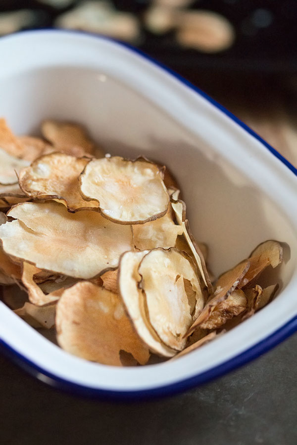 jerusalem artichoke crisps | The Healthy Tart