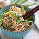 Ginger Sesame Noodles In A Bowl