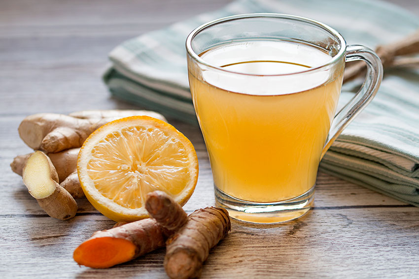 Turmeric ginger tea a natural home remedy