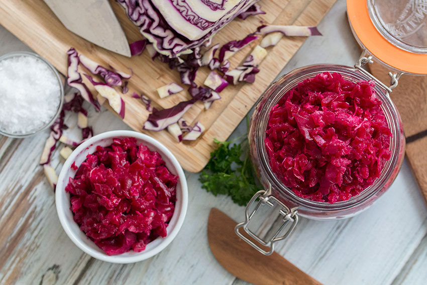 Red Cabbage Sauerkraut