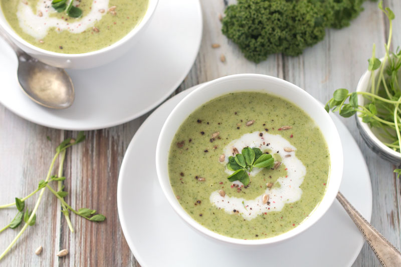 Super Green Broccoli Soup - The Healthy Tart