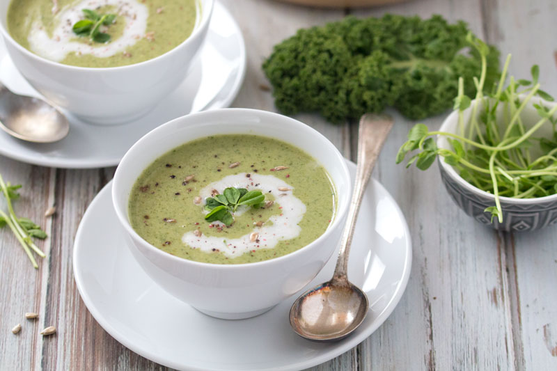 Super Green Broccoli Soup - The Healthy Tart