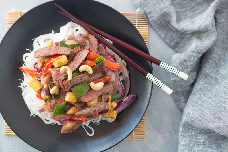 Beef Stir Fry with Cashew Nuts