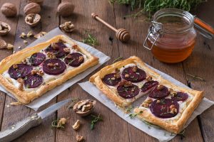 Beetroot and Goats Cheese Tart