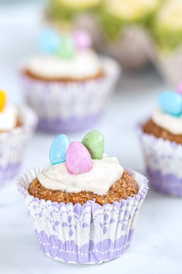 Healthy Carrot Cake Muffins